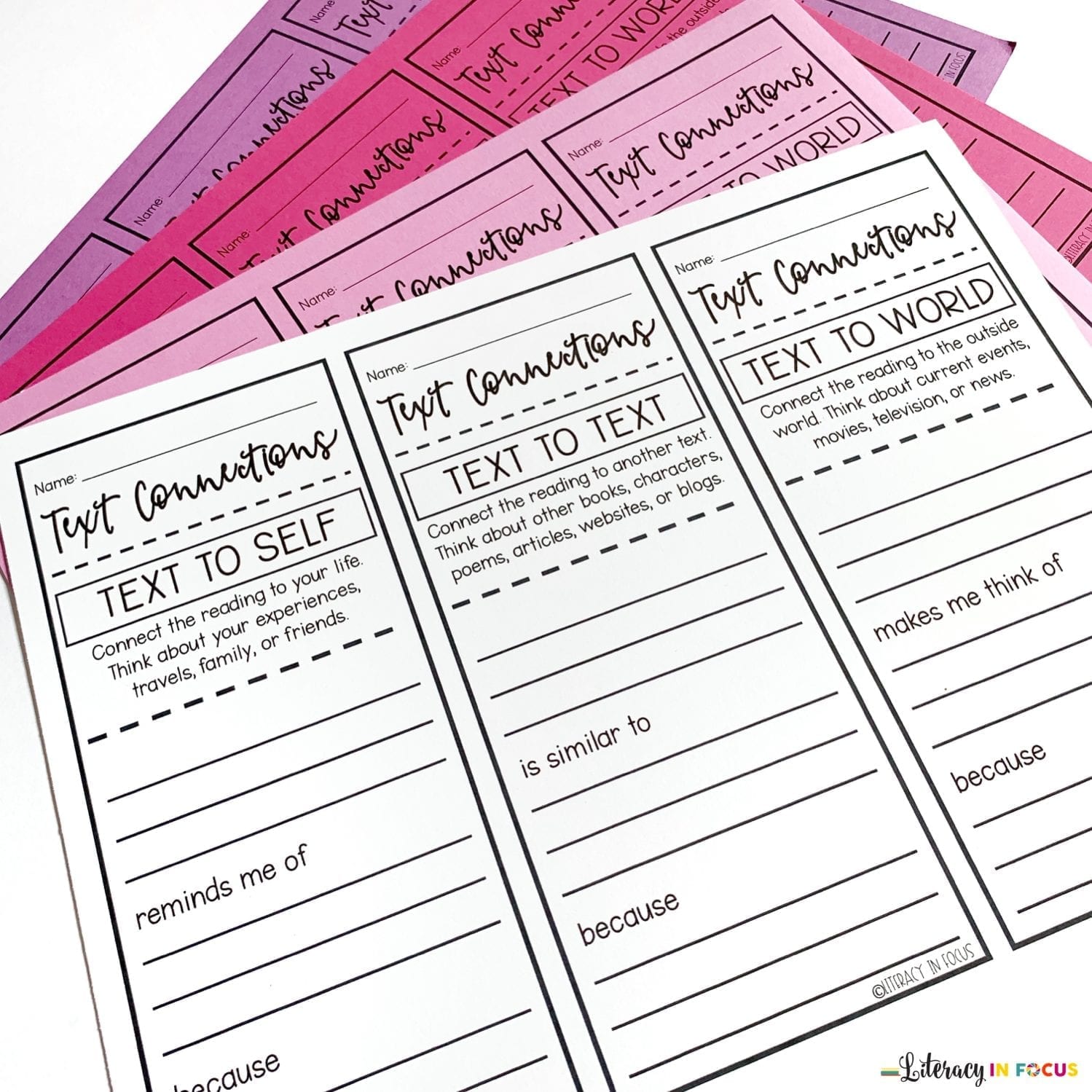 text-to-self-connections-printables