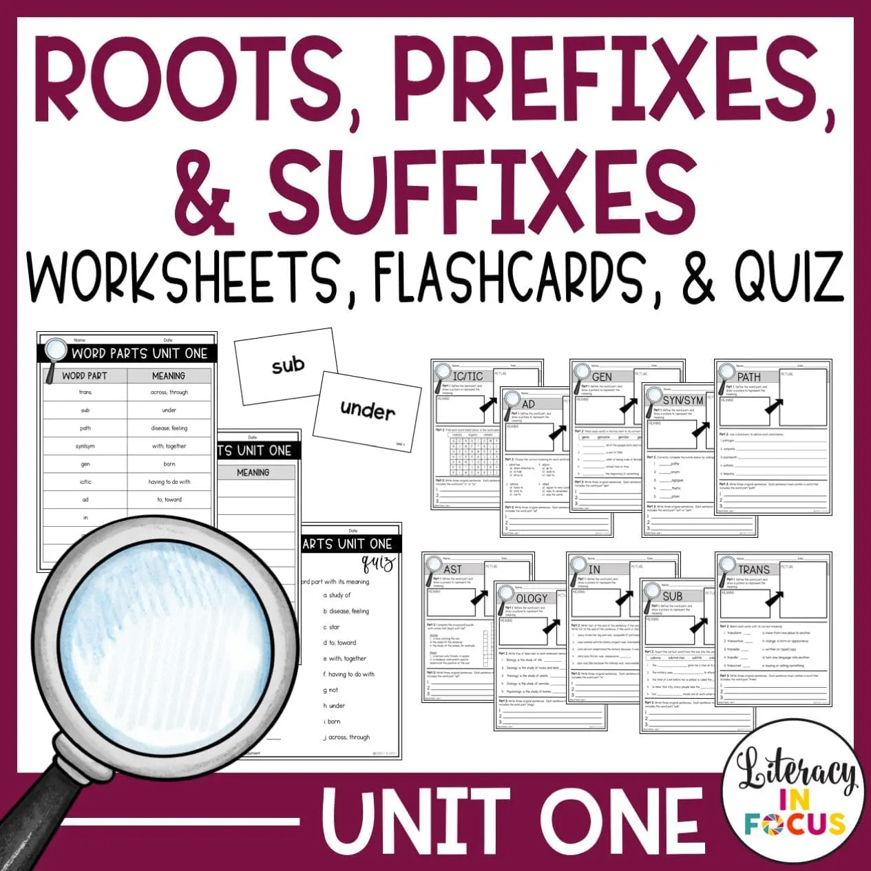 Root Words Prefixes And Suffixes Pdf List Literacy In Focus