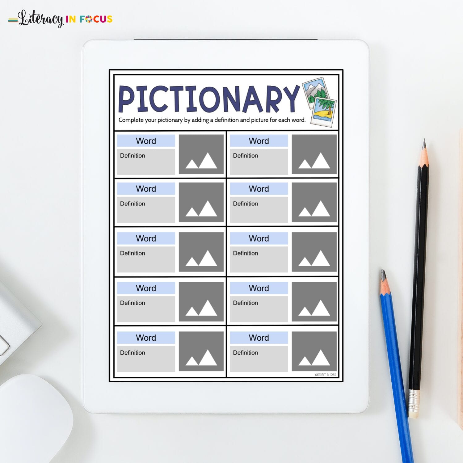 Visual Dictionary Template