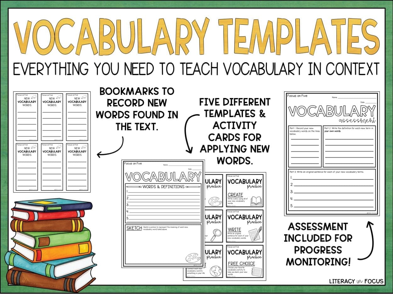 Printable Vocabulary Activities and Worksheets