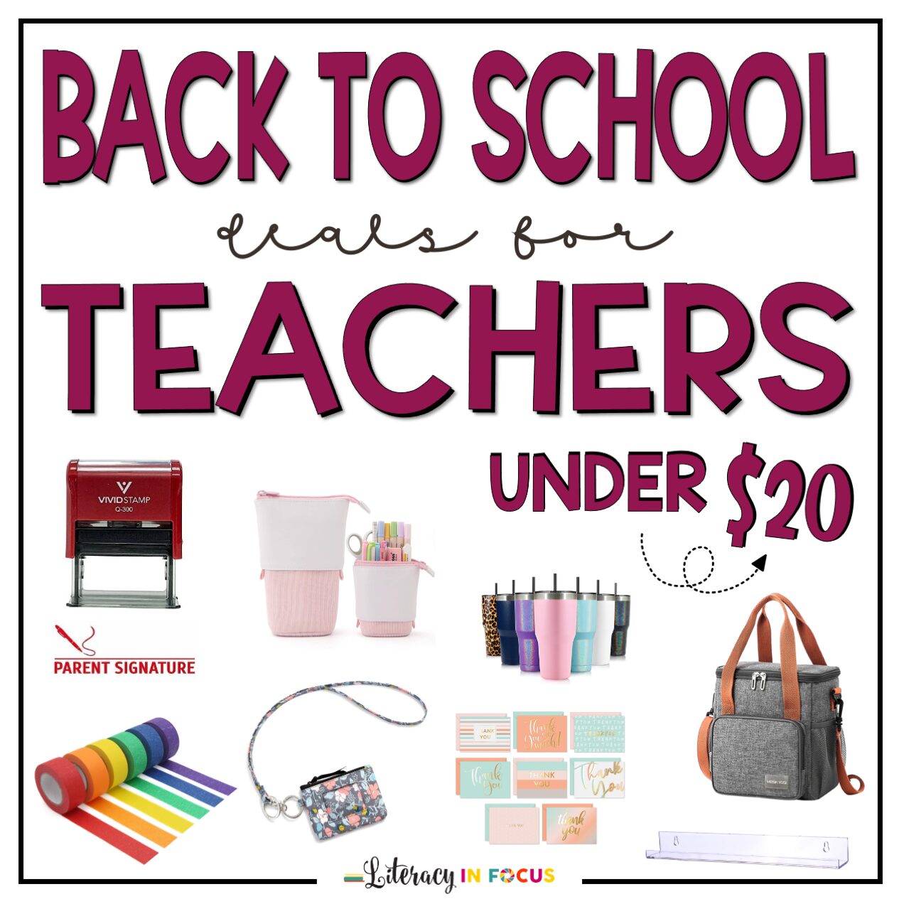 20 Must Have Teacher Supplies Under $20  Teacher supplies, Classroom  supplies, First year teachers