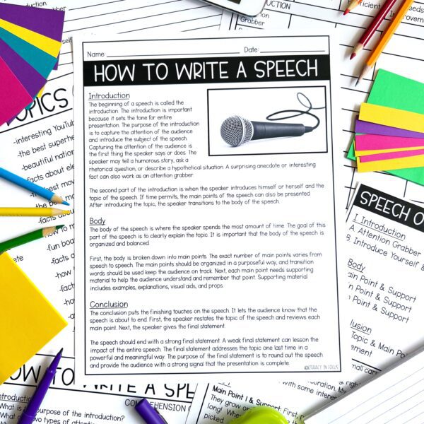 How To Write A Speech Text