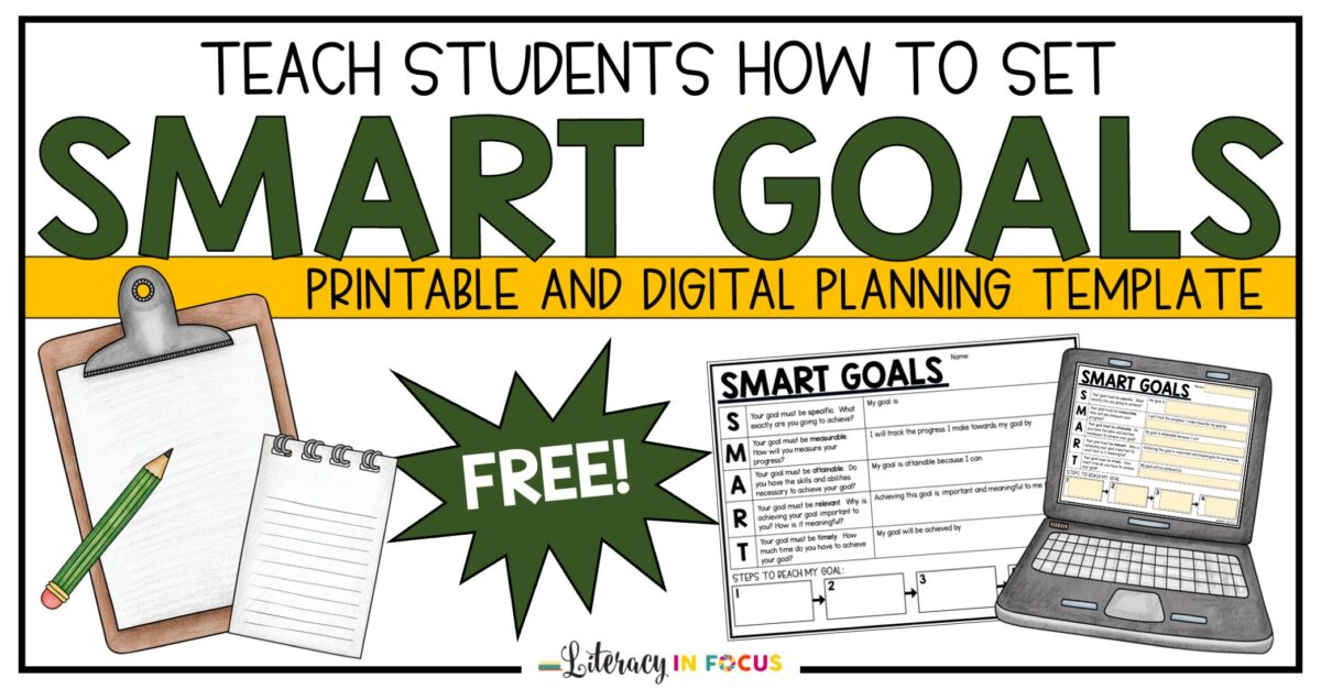 Smart Goals Student Planning Worksheet