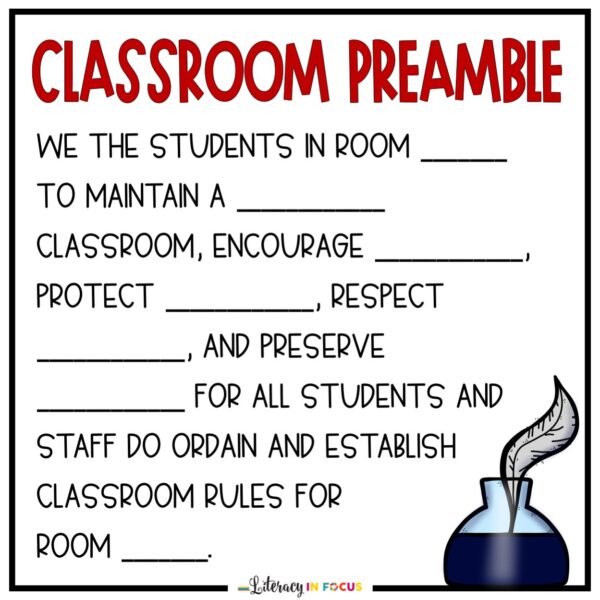 Class Preamble Paragraph Frame