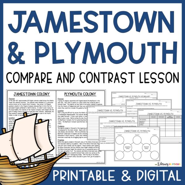 Jamestown vs. Plymouth Compare and Contrast Lesson