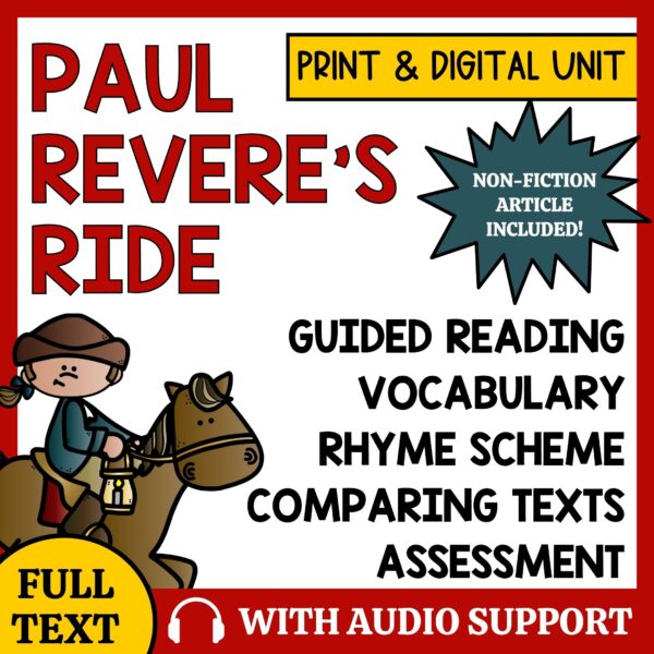 Paul Revere's Ride Teaching Materials and Lesson Plan