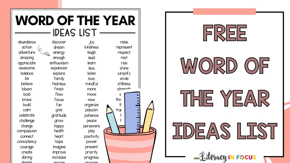 Printable Word of the Year List