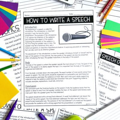 How to Write a Speech Text