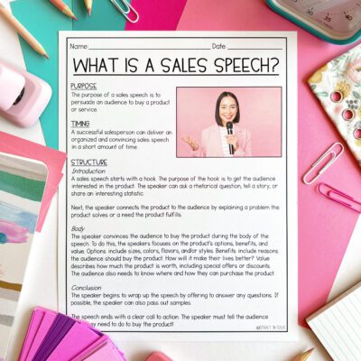 What is a Sales Speech? Text