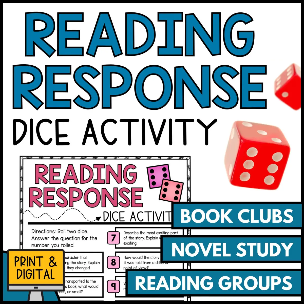 Reading Response Dice Activity