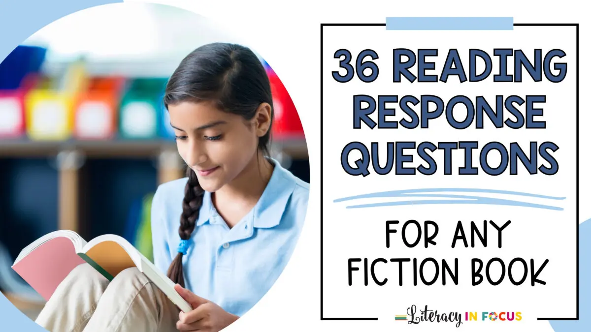Reading Response Questions for Fiction Books