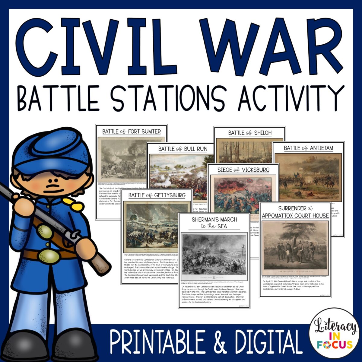 civil war battle activity