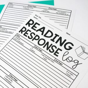 Reading Response Summary Worksheet