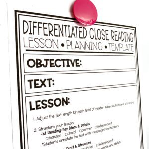 Differentiated Close Reading