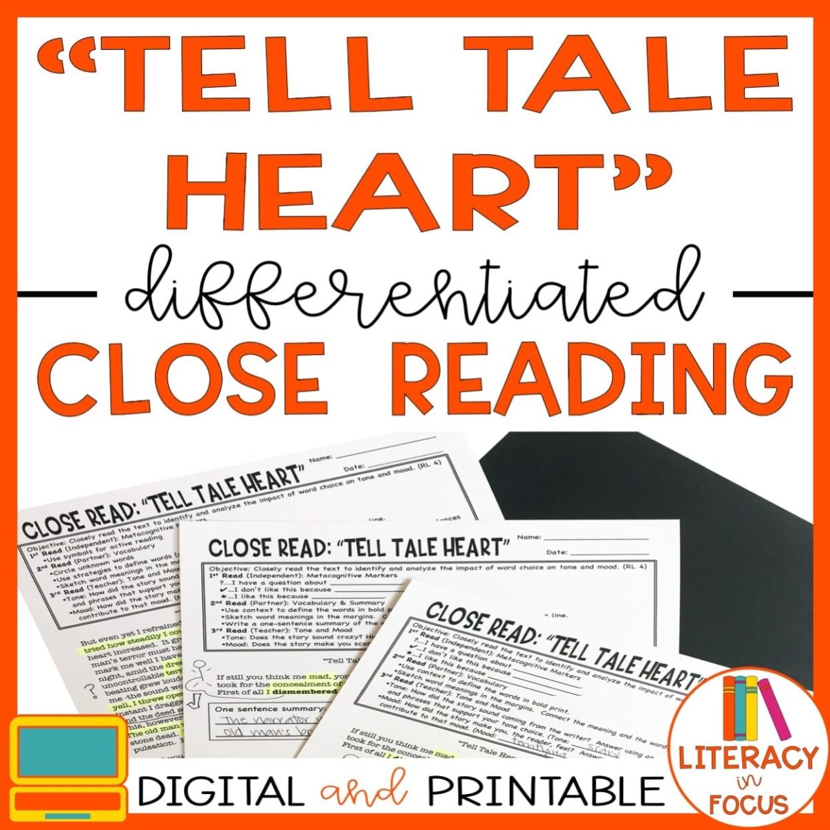 Tell Tale Heart Lesson Literacy In Focus