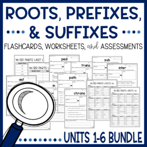 Roots, Prefixes, and Suffixes Lesson Plans