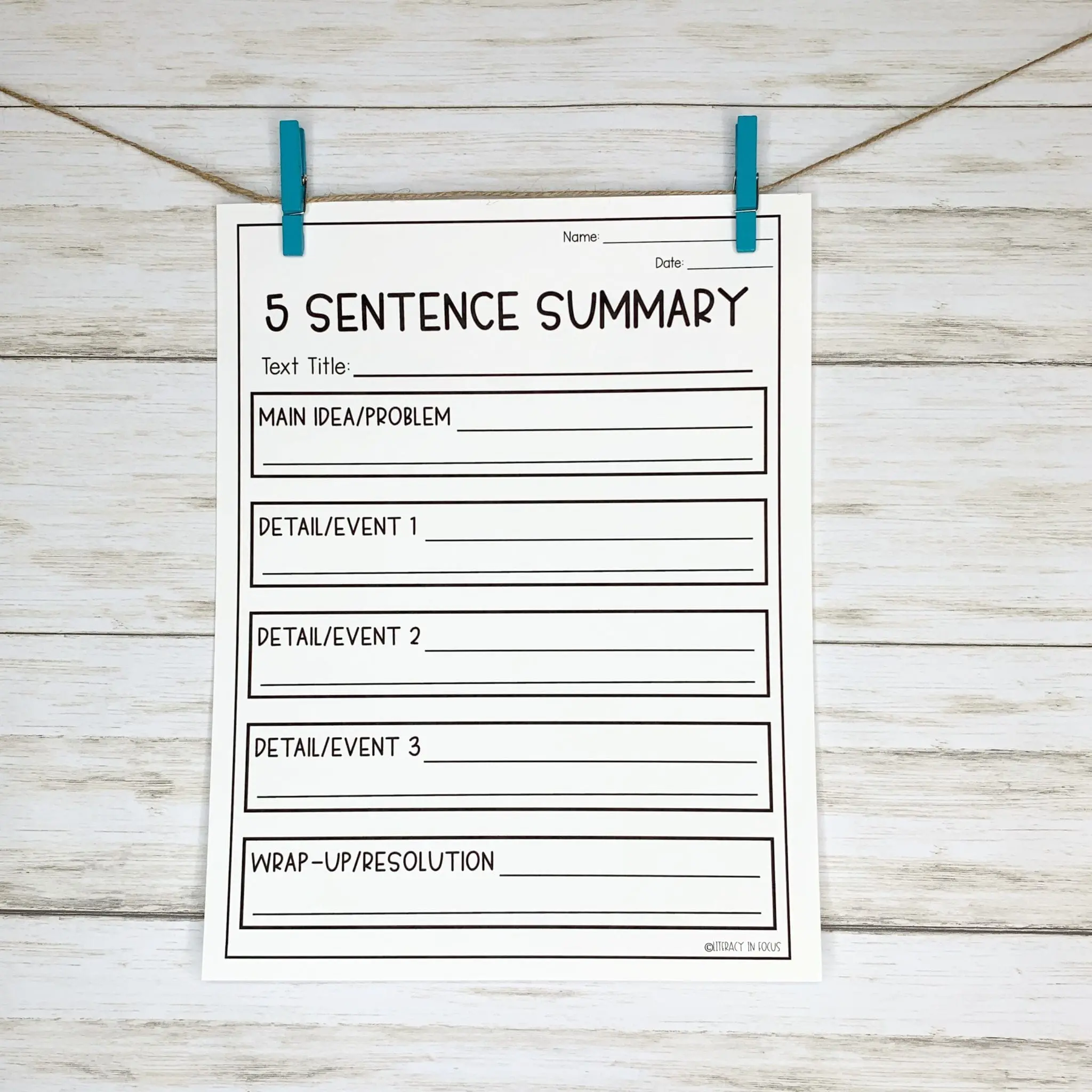 10 Graphic Organizers For Summary Writing Literacy In Focus