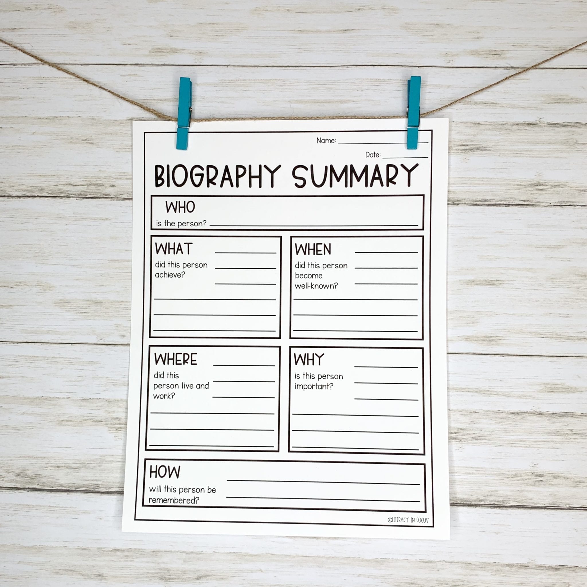 10 Graphic Organizers for Summary Writing - Literacy In Focus