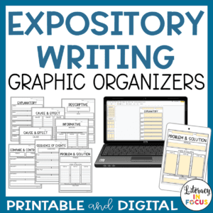 Expository Writing Graphic Organizers