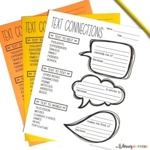 Text Connection Graphic Organizer