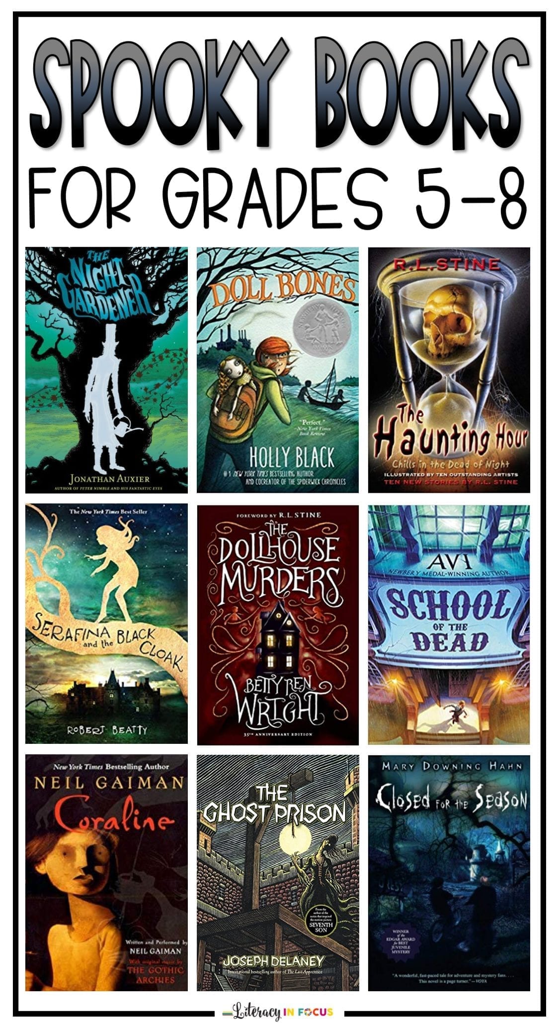 Spooky Books for Upper Elementary and Middle School