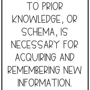 Schema theory in the classroom