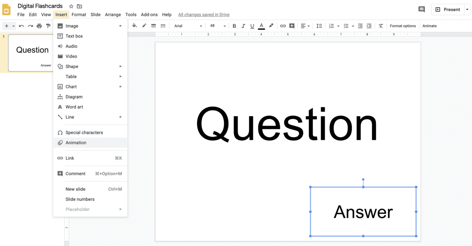 How to Create Digital Flashcards with Google Slides Literacy In Focus