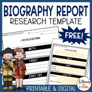 Free Biography Research Template