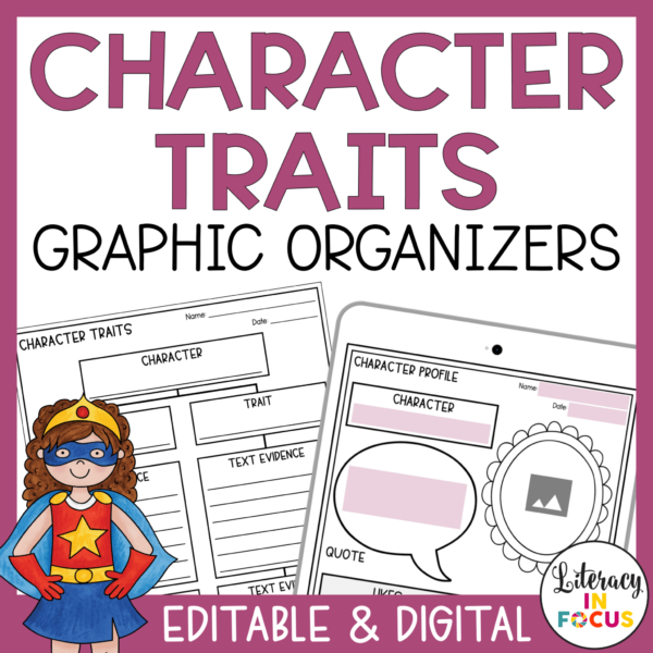 100 Character Traits List Free Printable PDF - Literacy In Focus