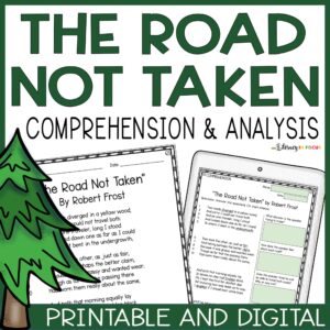 The Road Not Taken Printable and Digital Lesson Plan