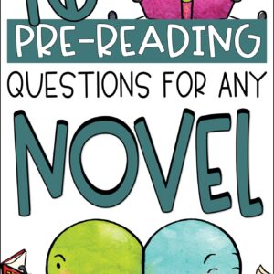 PreReading Activity and Questions for Any Novel