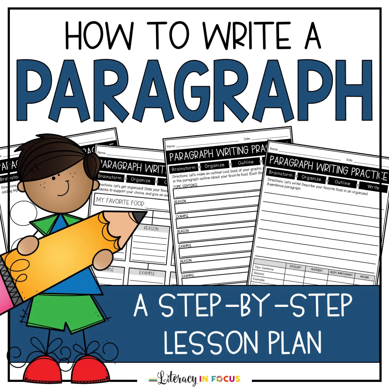 How to Write a Paragraph Step by Step Lesson Plan