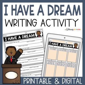 I Have a Dream Writing Lesson