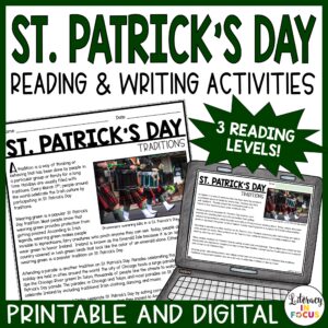 St. Patrick's Day Reading and Writing Activities