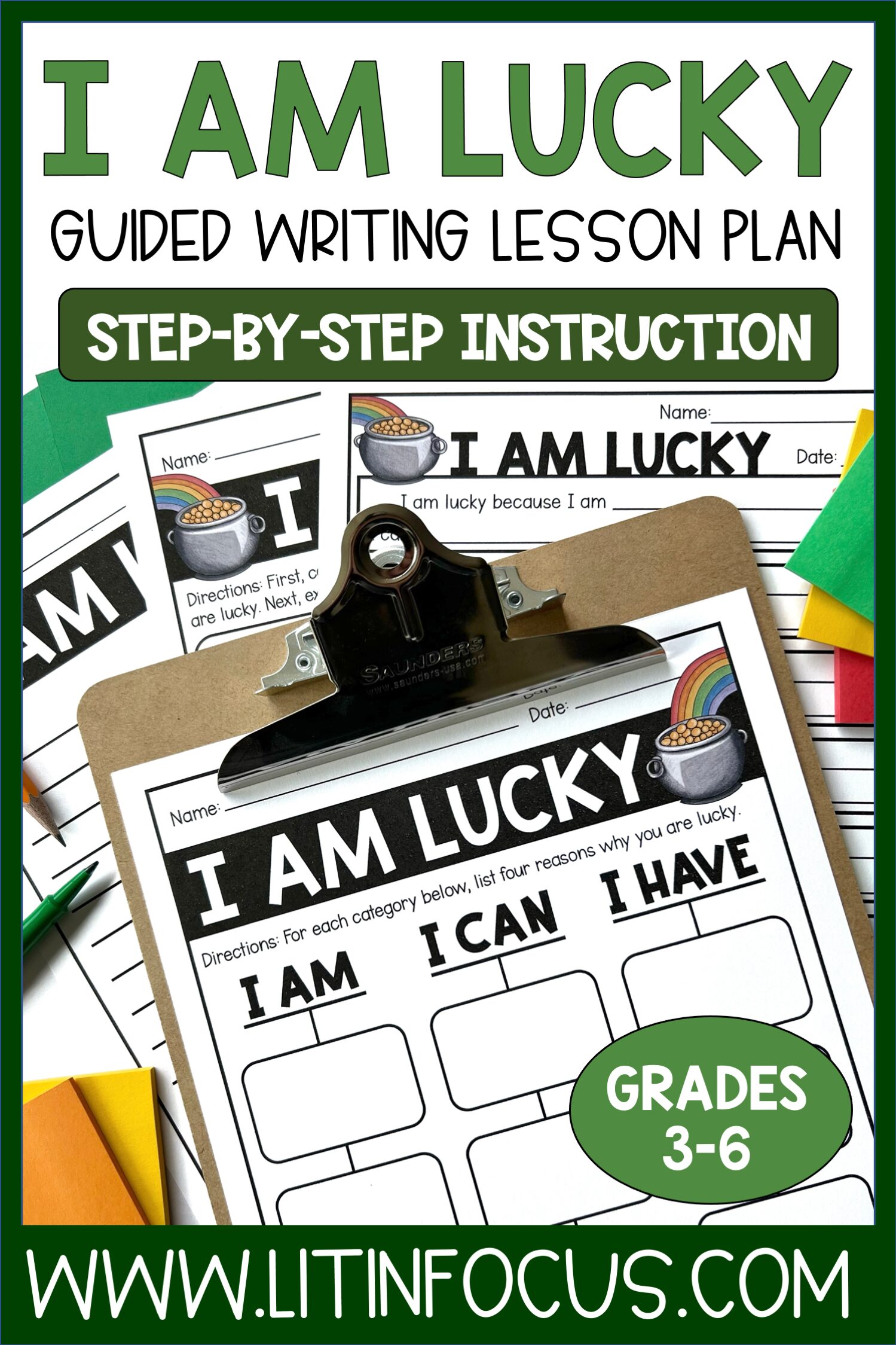 I Am Lucky St. Patrick\'s Day Writing Activity