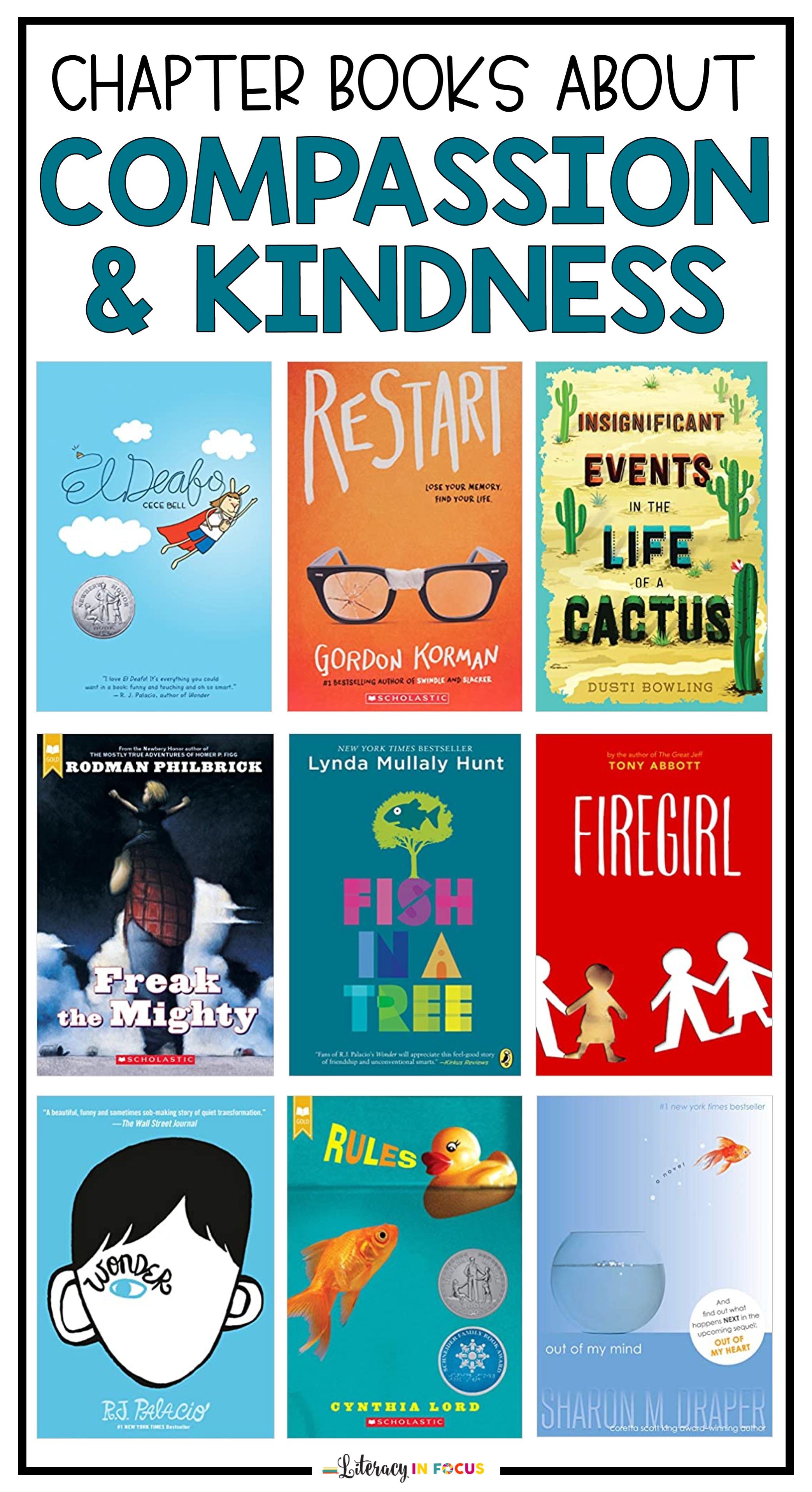 Books that Teach Compassion and Kindness for Upper Elementary and Middle School Readers