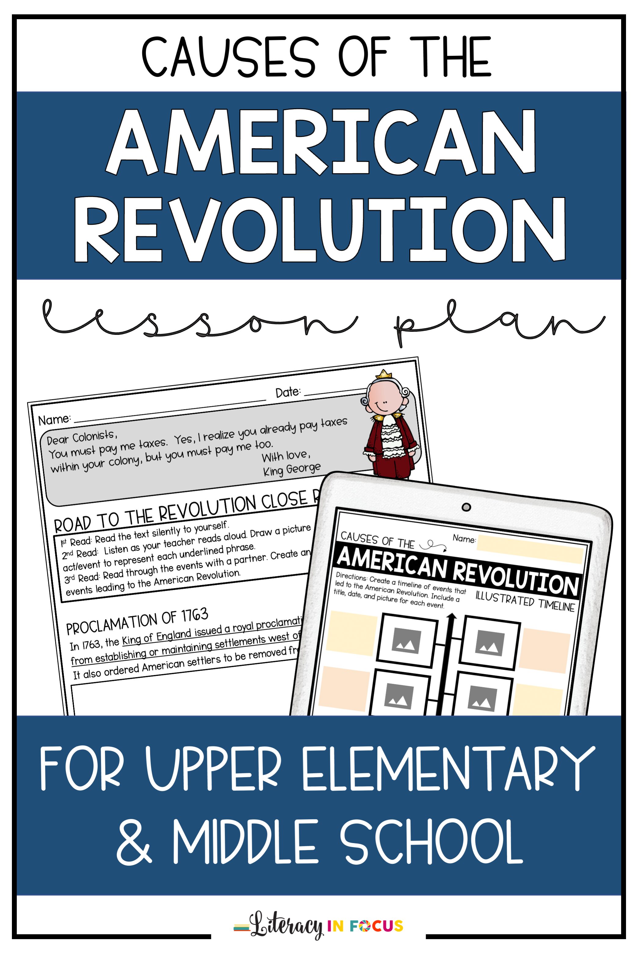 Causes of the American Revolution Lesson Plan for Upper Elementary and Middle School