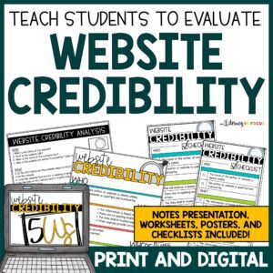 Website Credibility Teaching Materials