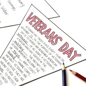 Veterans Day Writing Activity