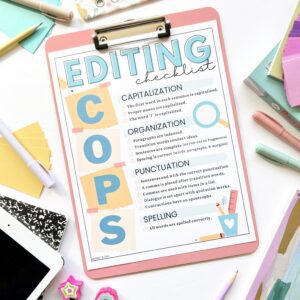 COPS Editing Checklist Printable