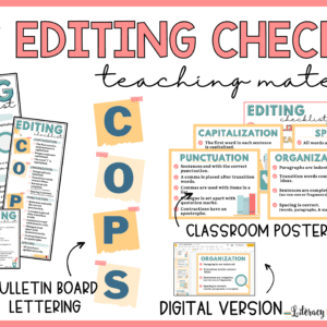 COPS Editing Checklist for Teachers and Students