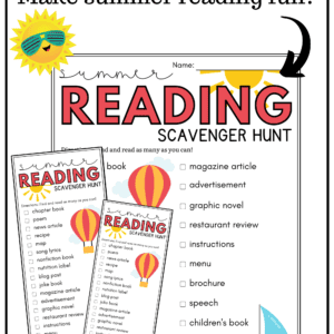 Summer Reading Challenge Printable PDF