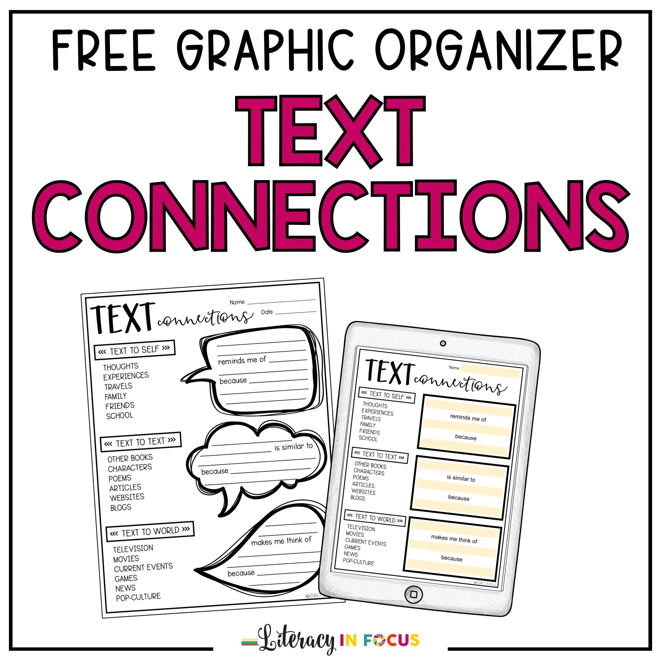 text connections worksheet