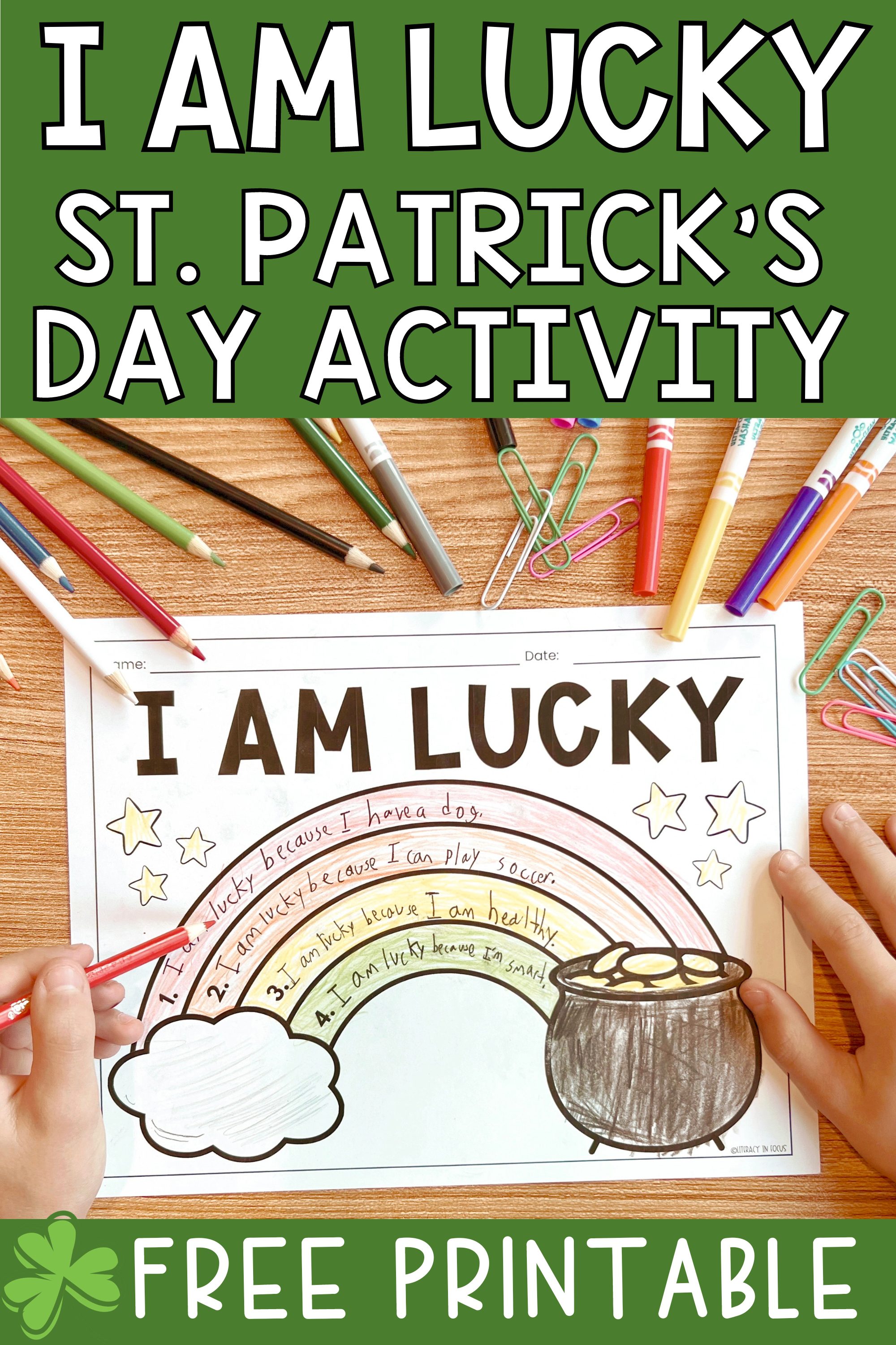 St. Patrick\'s Day Activity for Kids | Free Printable PDF
