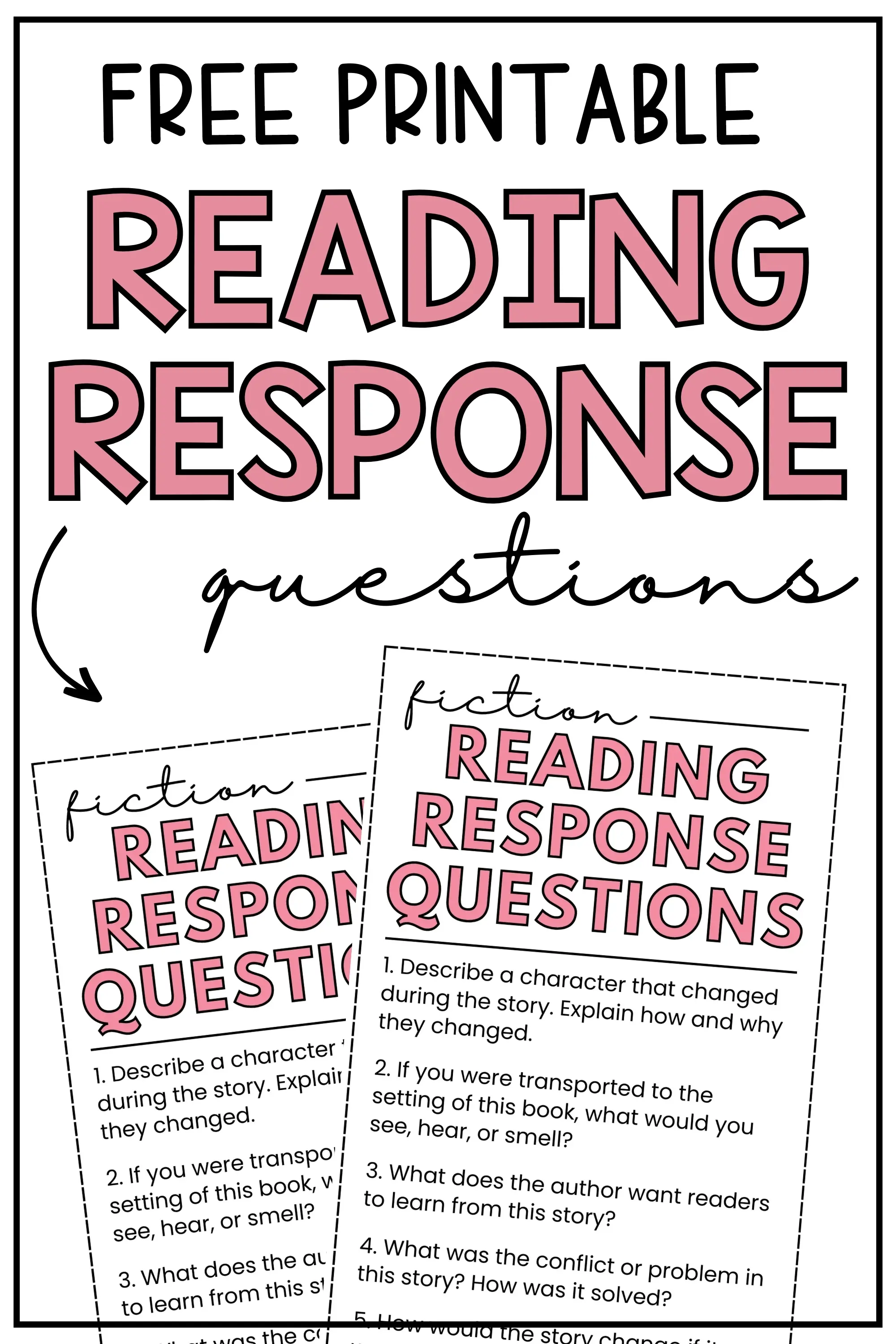 Reading Response Questions For Any Book PDF