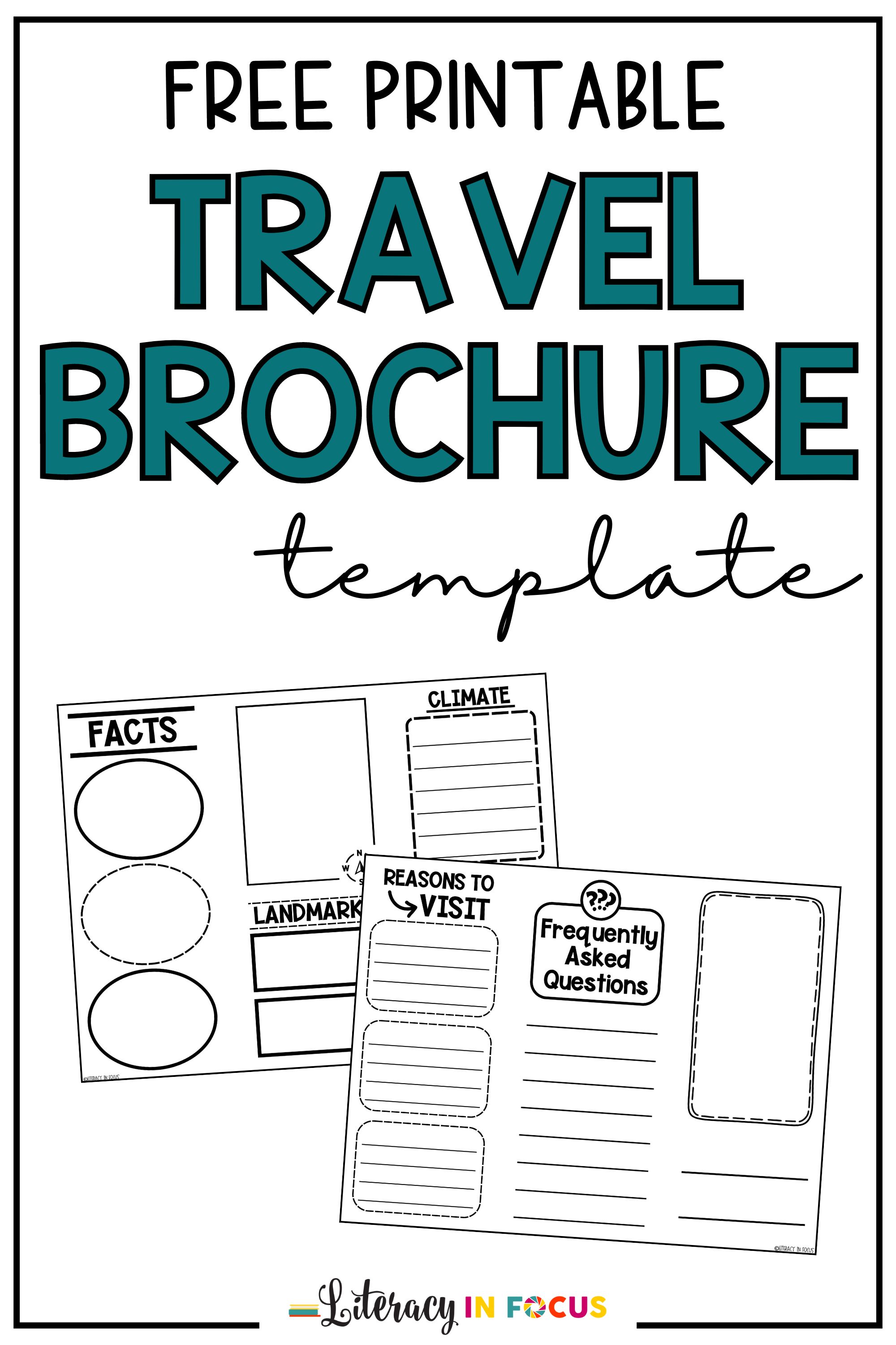 Free Travel Brochure Template Printable PDF