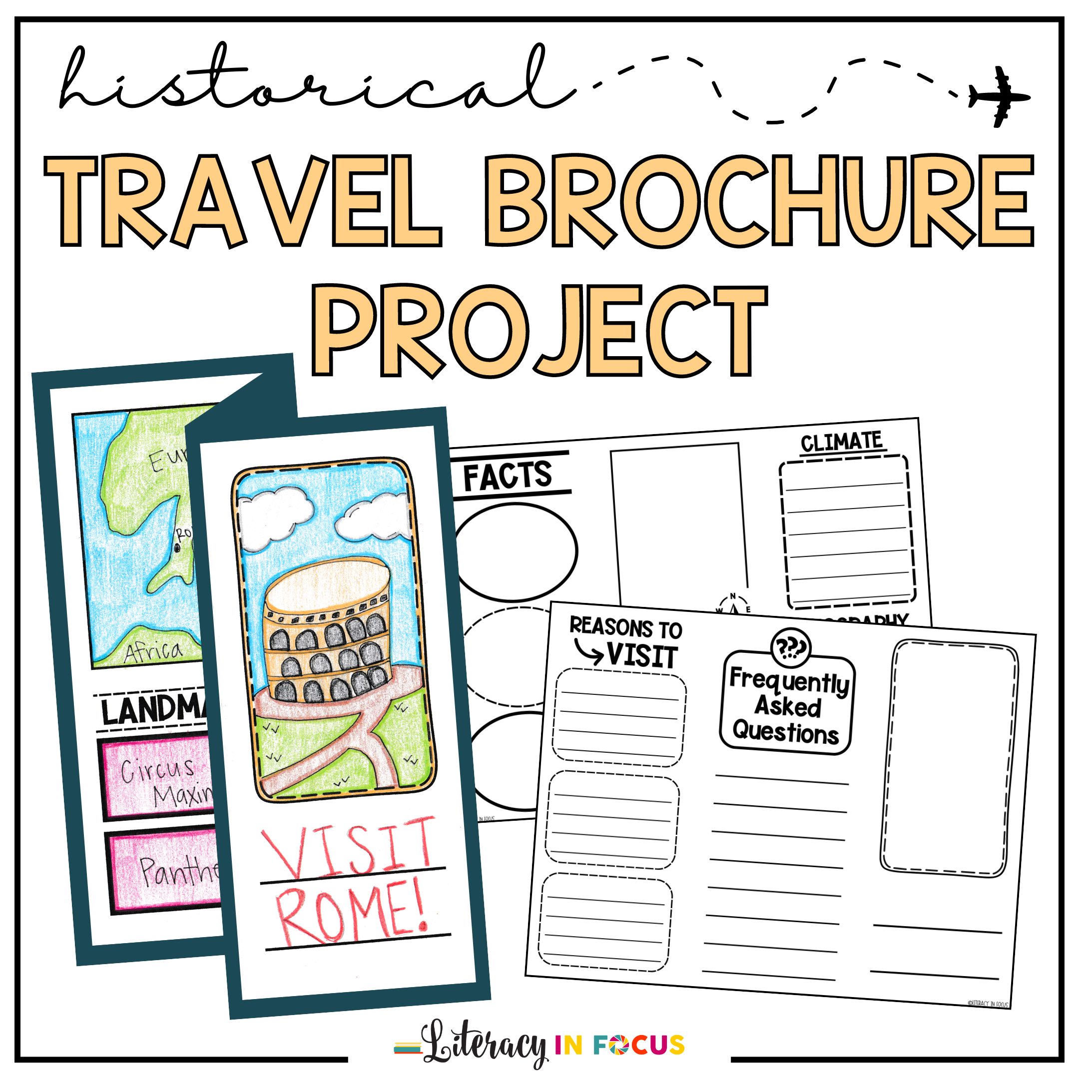 Historical Travel Brochure Project for Kids